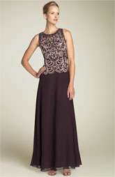 Kara Beaded Mock Two Piece Dress (Petite) $198.00