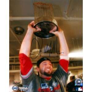  Kevin Millar Boston Red Sox   Holding Trophy   8x10 
