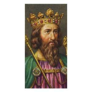 King Edward II portrait (reigned 1327   1377) Giclee Poster Print by 