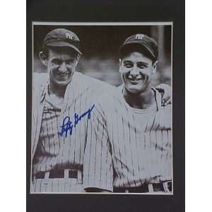 Lefty Gomez New York Yankees Pictured With Lou Gehrig 1940 Autographed 