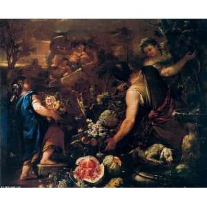 Hand Made Oil Reproduction   Luca Giordano   24 x 20 inches   Flowers 