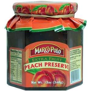Marco Polo Peach Preserve 13 Oz  Grocery & Gourmet Food