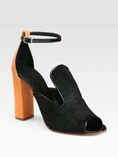 Chloe   Pony Hair and Leather Sandals