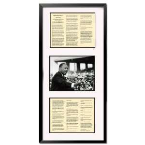 Martin Luther King Jr. I Have a Dream Custom Framed Photograph and 