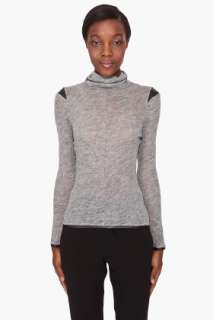 Karolina Zmarlak Leather Trim Turtleneck for women  