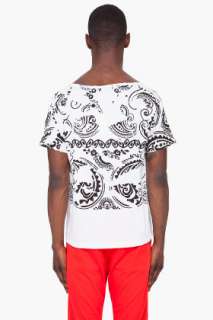 Pierre Balmain White Piece Print T shirt for men  