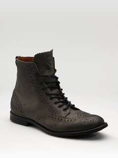 McQ Alexander McQueen   Leather Brogue Boot    