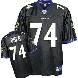  Baltimore Ravens Michael Oher Replica Black Jersey Sports 