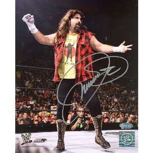 Steiner Sports Mick Foley Mankind Sock on Hand Autographed 8 by 10 
