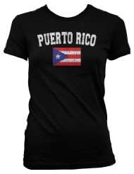 Puerto Rico Flag International Soccer Juniors T shirt, Puerto Rican 