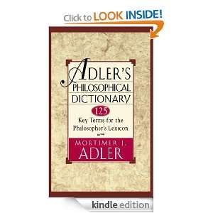 Adlers Philosophical Dictionary (A touchstone book) Mortimer J 