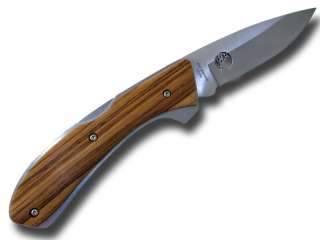 Elk Ridge Zebrawood Lockback Folding Pocket Knife  