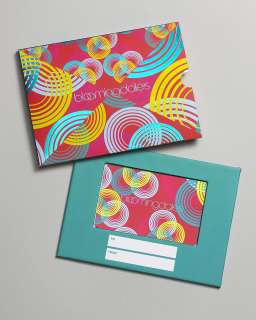 Only at  Bloomies Spring Circles Gift Card with Box 