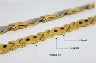 STAINLESS STEEL MAGNETIC IONS HEALTHY ENERGY BRACELETS  