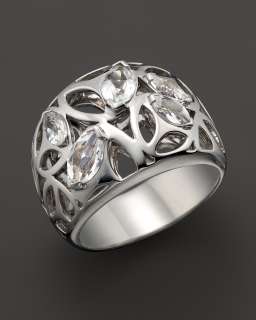 Di MODOLO Sterling Silver And Rock Crystal Medallion Ring   Rings 