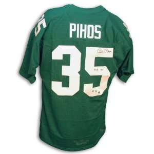  Pete Pihos Throwback Green Eagles Jersey w/ HOF 