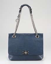 Gunmetal Flap Bag  