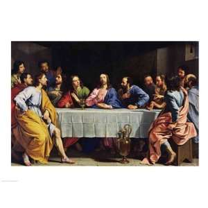   Last Supper, 1648 Finest LAMINATED Print Philippe De Champaigne 24x18