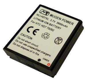 NEW MUGEN EXTENDED 3900MAH BATTERY FOR T MOBILE HTC HD7  