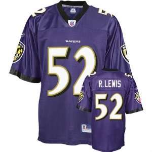 Ray Lewis Repli thentic NFL Stitched on Name and Number EQT 