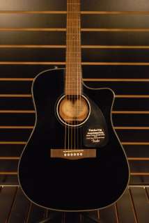 Fender CD 110CE Black Acoustic Guitar 717669962005  