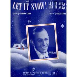 Sammy Cahns Let It Snow Let It Snow Let It Snow Vintage 1945 Sheet 