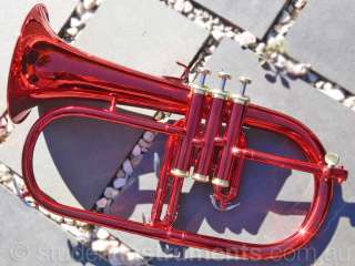 Pro RED Sterling Bb FLUGEL HORN   With Case   NEW  