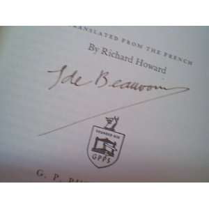 De Beauvoir, Simone Force Of Circumstance 1963 Book Signed Autograph
