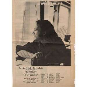  Stephen Stills Original Concert Poster Ad 1971