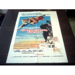 Original Latinamerican Movie Poster Run Cougar Run Stuart Whitman 1972
