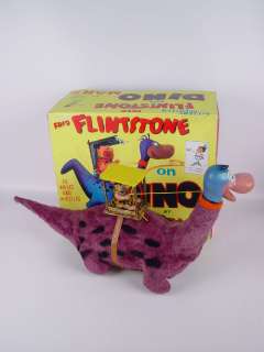 Marx Fred Flintstone on Dino Battery Operated Large Toy  