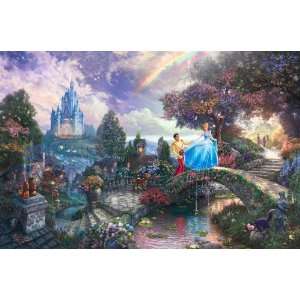 Thomas Kinkade Disney Print Cinderella Wishes Upon A Dream Print 12 