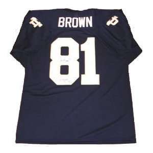 Tim Brown Autographed Notre Dame NCAA Jersey
