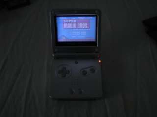 Nintendo Game Boy Advance SP Platinum Video Game System 12 Games 