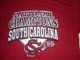 USC Gamecocks National Champions 2010 Baseball Shirt Large South 