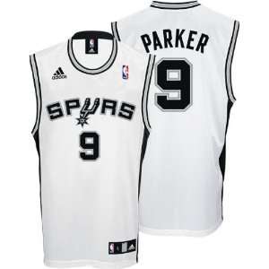 Tony Parker Youth Jersey adidas White Replica #9 San Antonio Spurs 