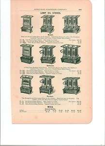 1909 Lamp Oil Stoves Defiance Puritan Gas Heaters ad  