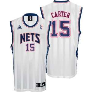 Vince Carter Jersey adidas White Replica #15 New Jersey Nets Jersey