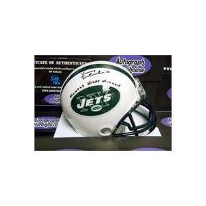Vinny Testaverde autographed football mini helmet New York Jets 