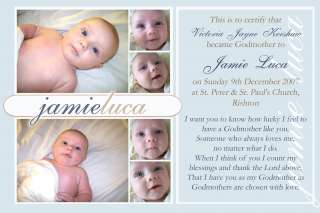 7x5 GODMOTHER GODFATHER GODPARENT CHRISTENING GIFT  