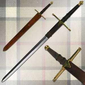 William Wallace Medieval Sword w/ Sheath (Brass)