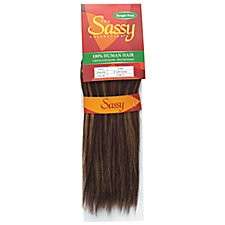 Sassy Mink Yaki 12 100% Human Hair Extension F1B/27 w/ FREE Weave 