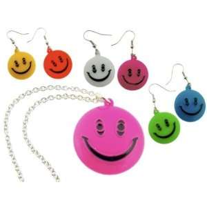  Smiley Face Necklace & Earring Sets  Priced By Th Case 