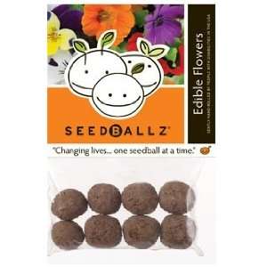  SeedBallz, Edible Flowers, 8 balls per pack. This multi 