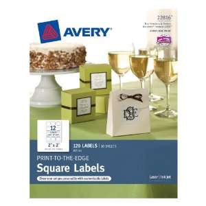   Edge Square Labels, 2 x 2 Inches, Pack of 120 (22816)