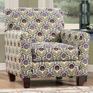  Metro Modern Mulberry Accent Chair Furniture & Decor