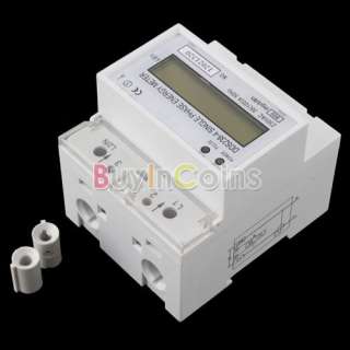 230V 100A LCD DIN rail Type Kilowatt Hour kWh Single Phase Energy 