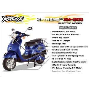  Electric Powered Moped Motorcycle (X Treme XM 3150) Toys 