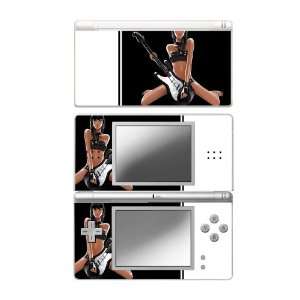 Guitar Girl Decorative Protector Skin Decal Sticker for Nintendo DS 