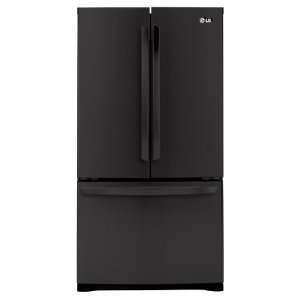  LG 25 CF French Door Refrigerator Black Appliances